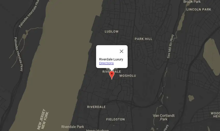 Location - Riverdale Luxury Corp.